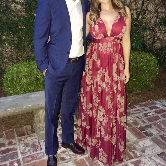 Flower Tulle Maxi Gown - Picture 3 of 5